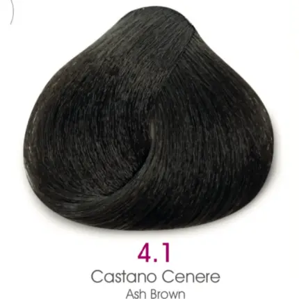 TMT Milano Art Collection Crema Colorante Luminacolor 4.1 Castaño Medio Ceniza 100ml - 1